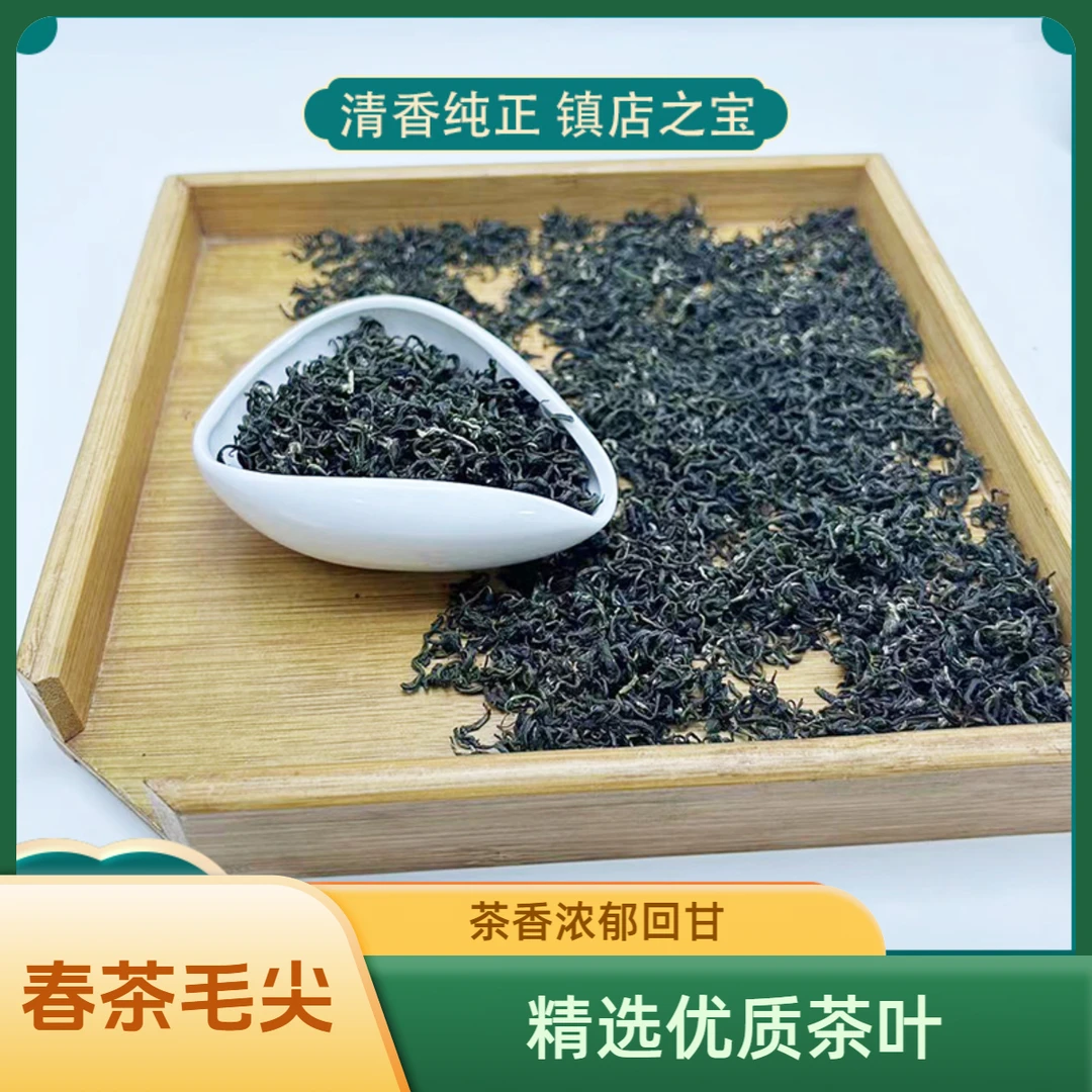 (春茶小叶种毛尖)赣南高山毛尖谷雨茶上犹毛尖五指峰云雾绿茶好茶