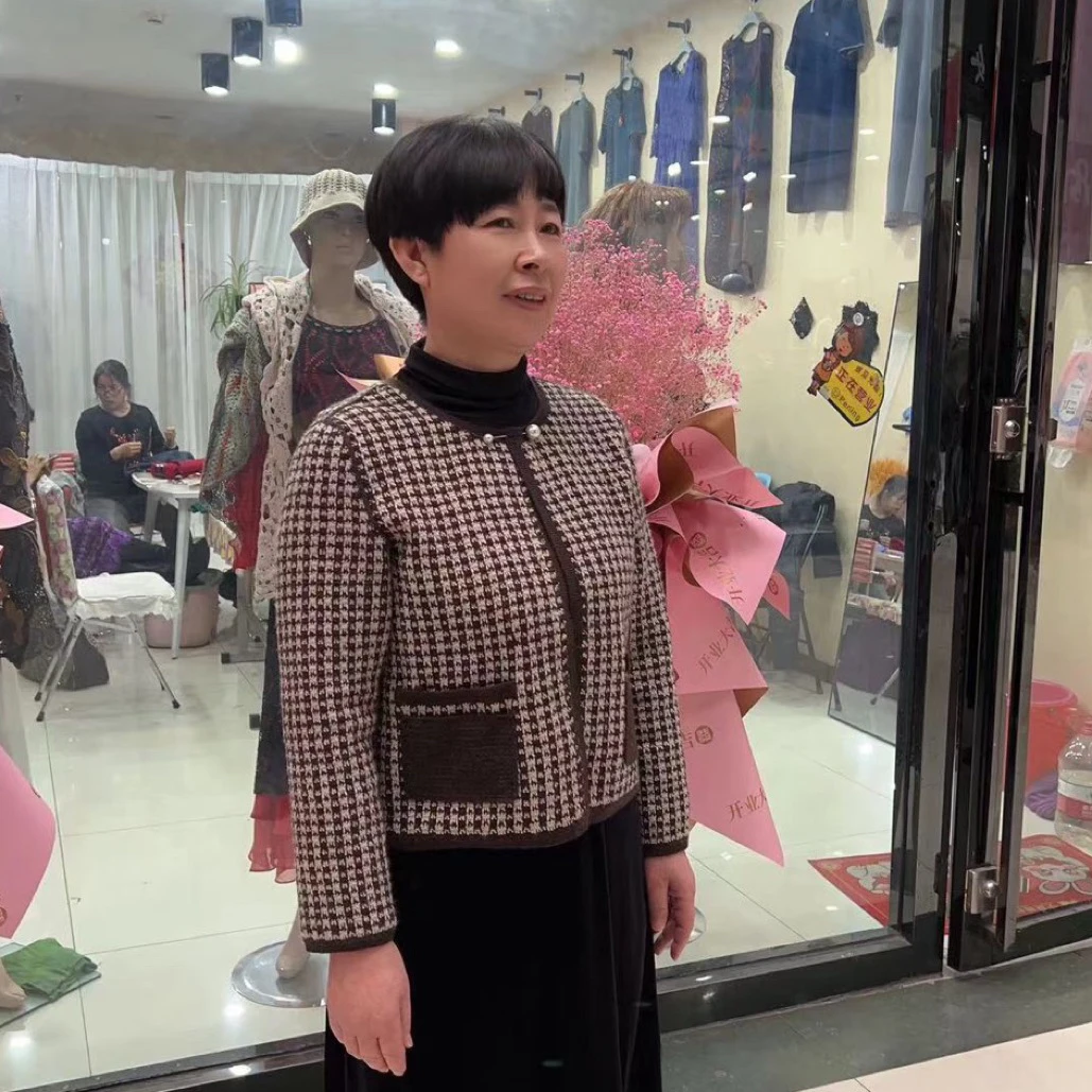 千鸟格小香风外套（可正反两穿）Diy材料包