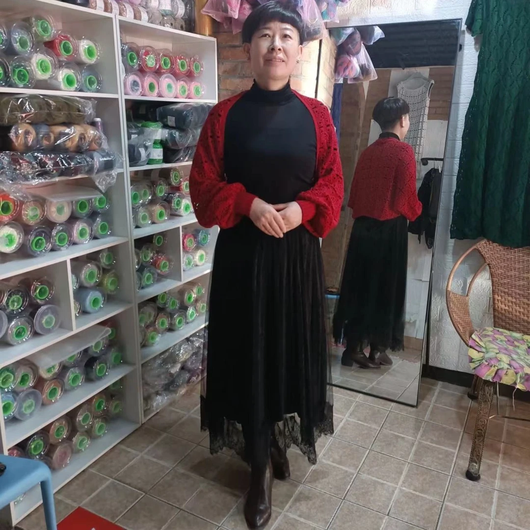 金钱花披肩材料闹(勾乐6号蕾丝线)