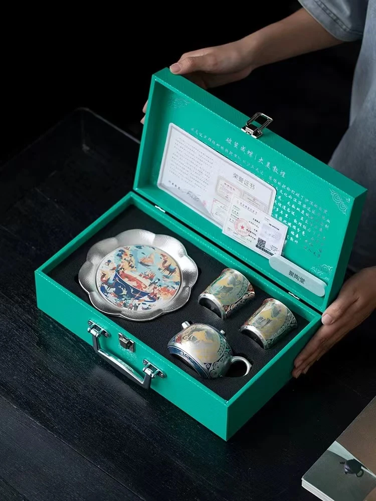 敦煌艺术骆驼高档功夫茶具套装伴手礼中国风 Y37