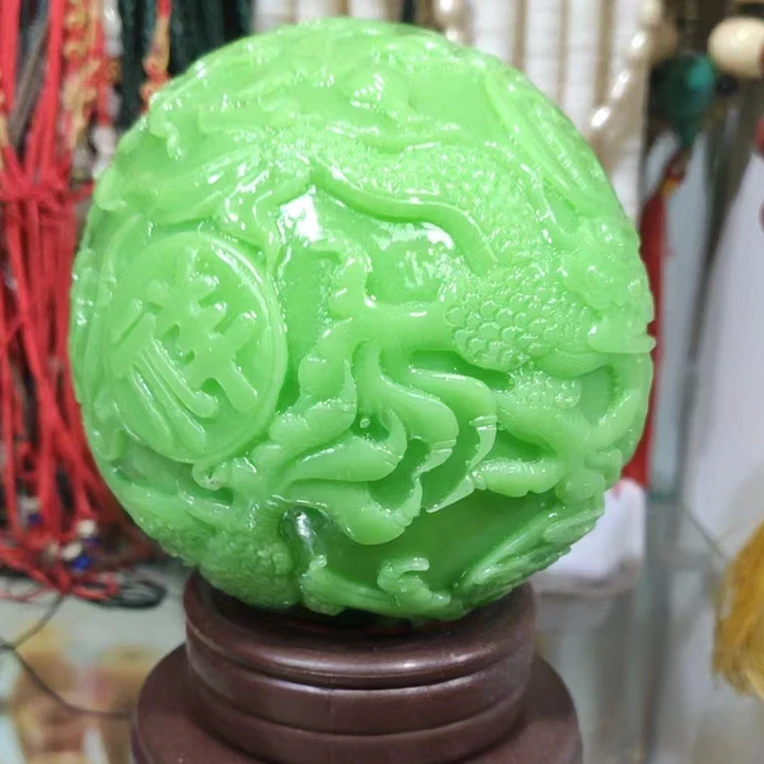 招财双龙乾坤摆件