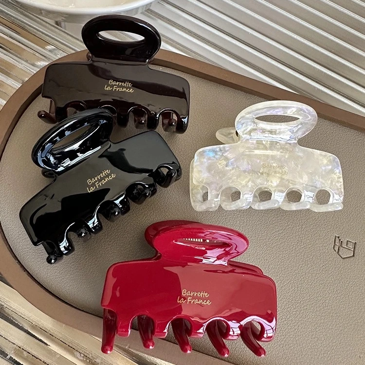 2024新款秋冬小号醋酸抓夹女复古高级感鲨鱼夹子女发夹发卡头饰