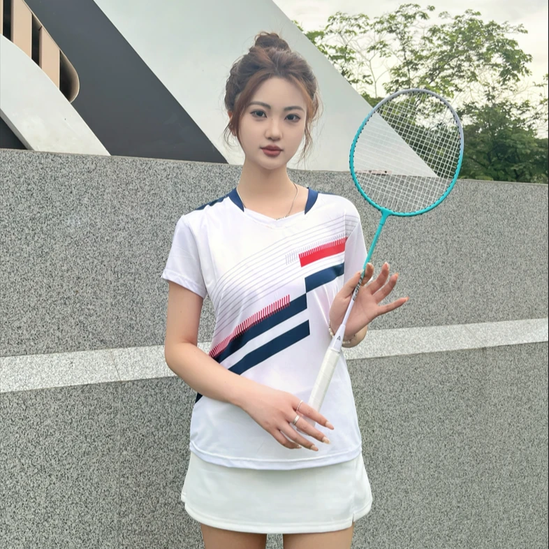 2024新款羽毛球服套装夏季男女户外透气显瘦简约大赛级专业比赛服