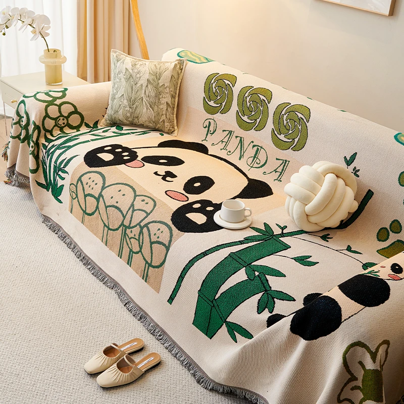 锦绣百年沙发巾盖布沙发套罩全包四季通用沙发毯沙发背靠全盖巾套