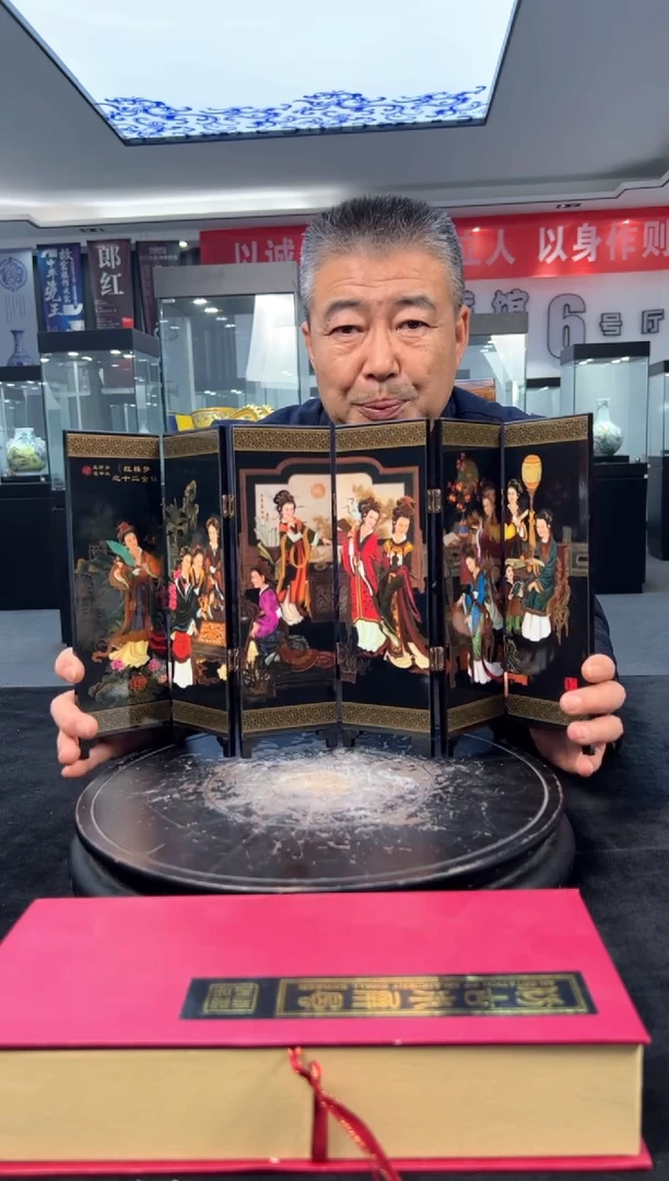 【闪购商品】陶瓷摆件金陵十二衩赏器一套