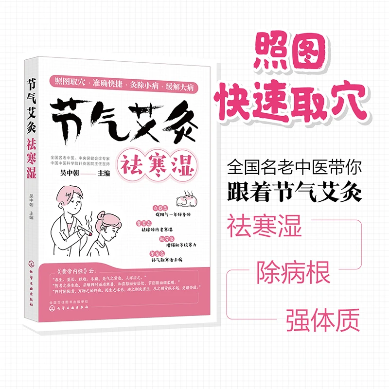 节气艾灸祛寒湿 穴位艾灸针灸祛湿 二十四节气养生中医保健书籍