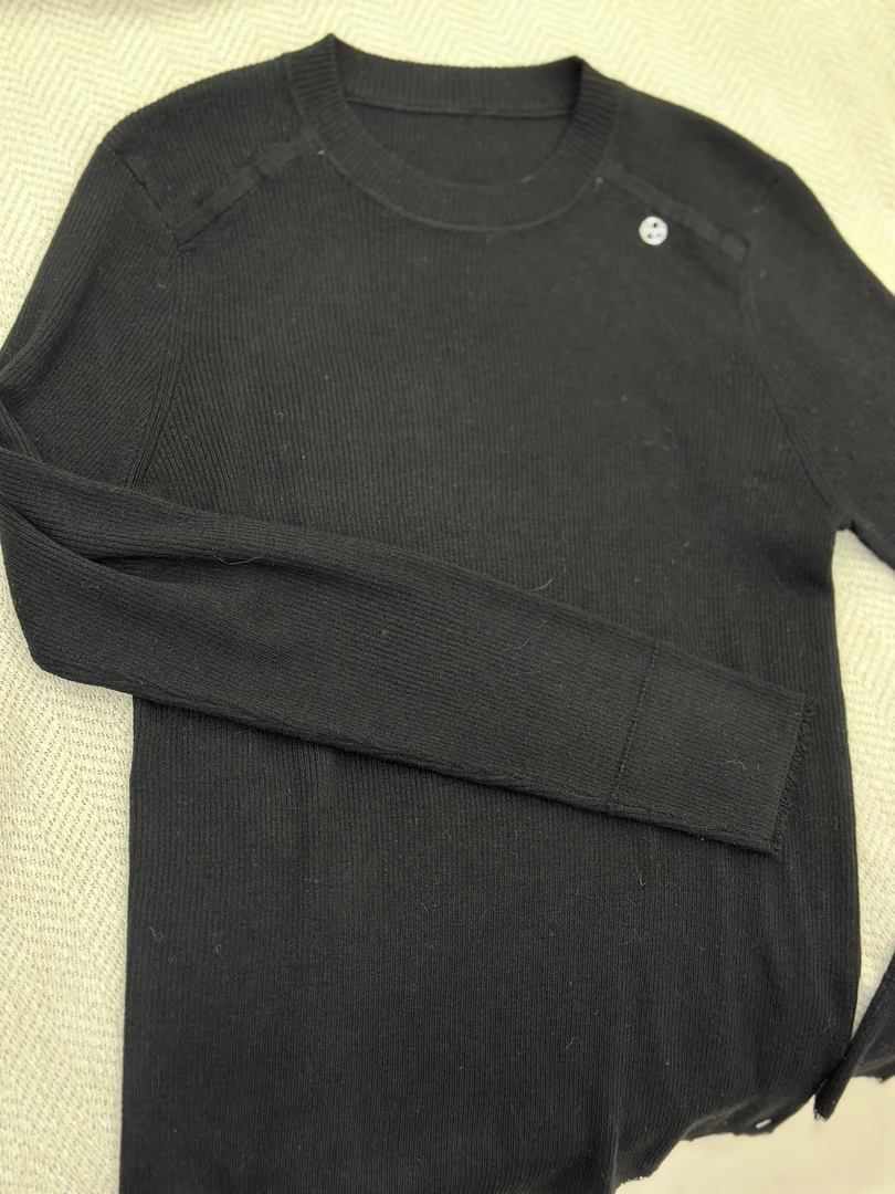 2024冬季新款羊绒毛衣长袖灰色圆领潮牌时尚印花百搭秋冬休闲