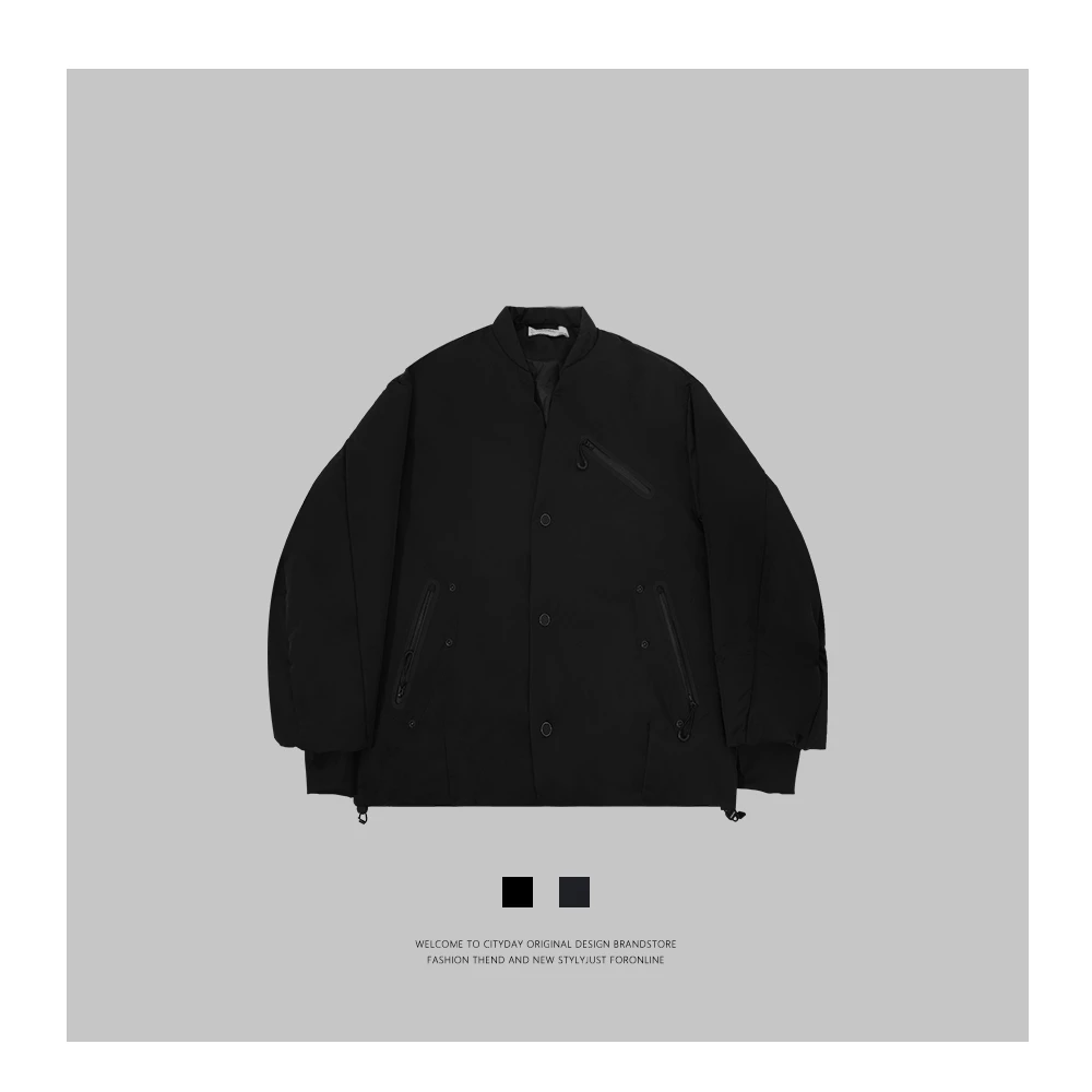 CityDay【楠哥】极简静奢系列 复古廓形V领羽绒道袍 7820