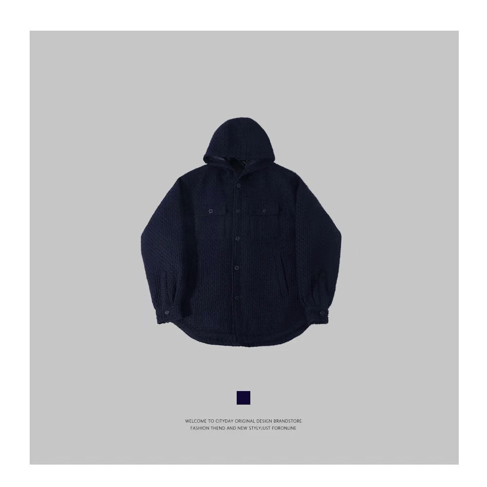 CityDay【楠哥】静奢羊毛 花呢华夫格纹羽绒服 6357