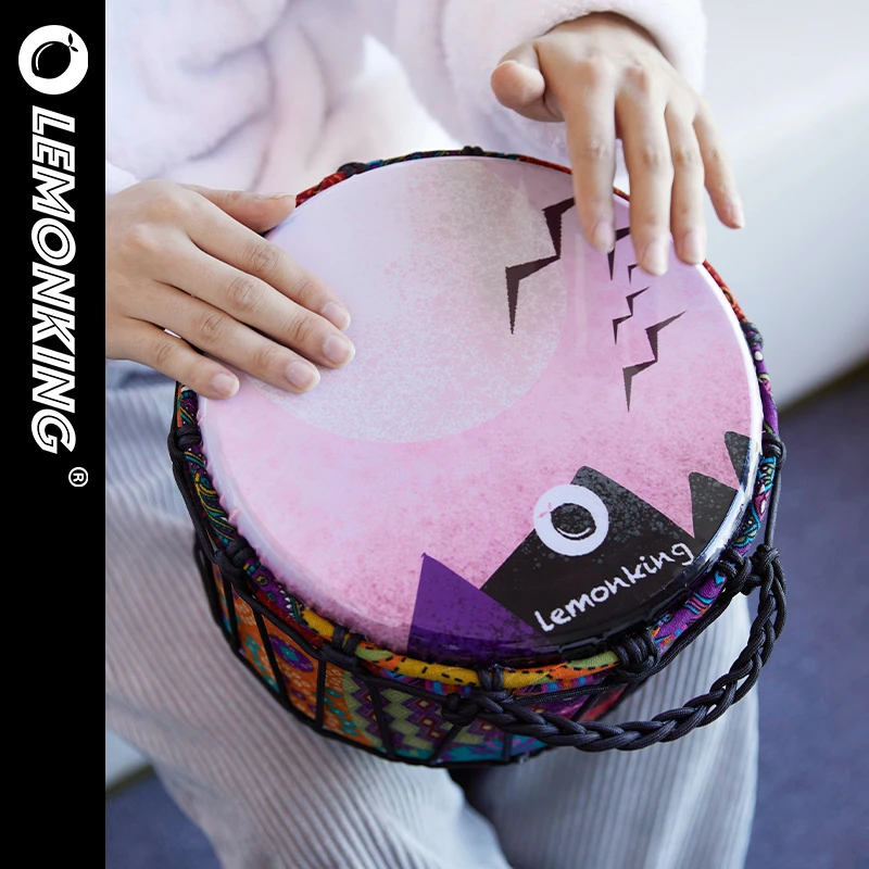 lemonking 非洲鼓10寸落霞丽江成人高端手拍鼓练习演奏手鼓