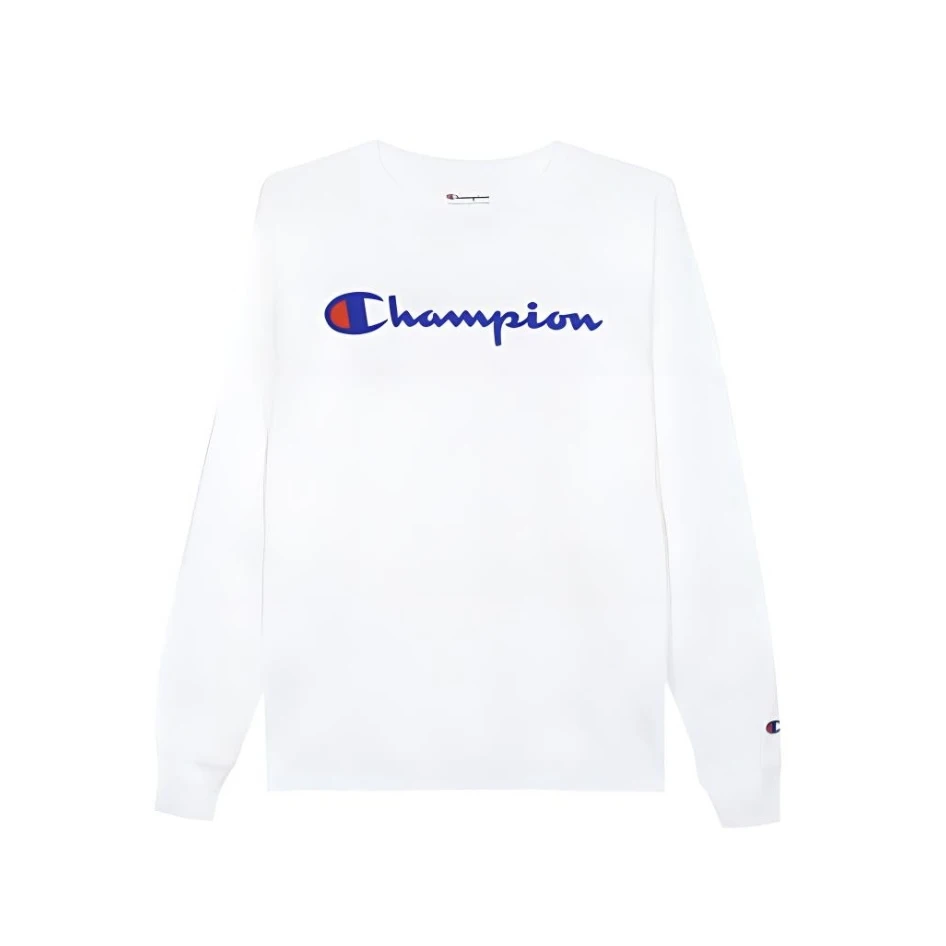 CHAMPION冠军 印花时尚休闲圆领长袖T恤 S0888407D55-W3J