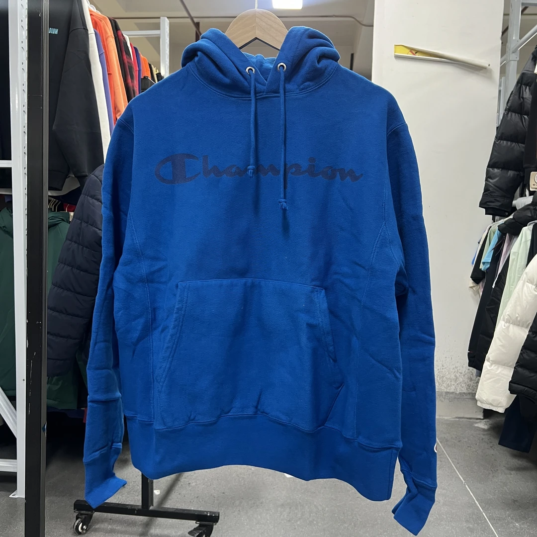 CHAMPION冠军 美版冠军大草写logo连帽加绒卫衣 GF68Y06145-1IC