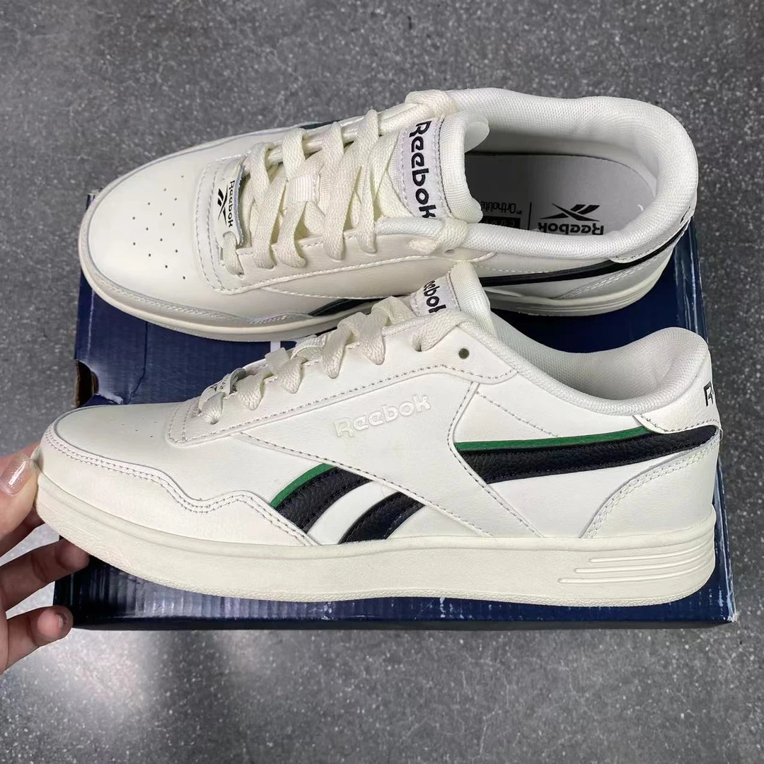 Reebok/锐步 男女同款复古拼接时尚低帮休闲板鞋 GZ6038