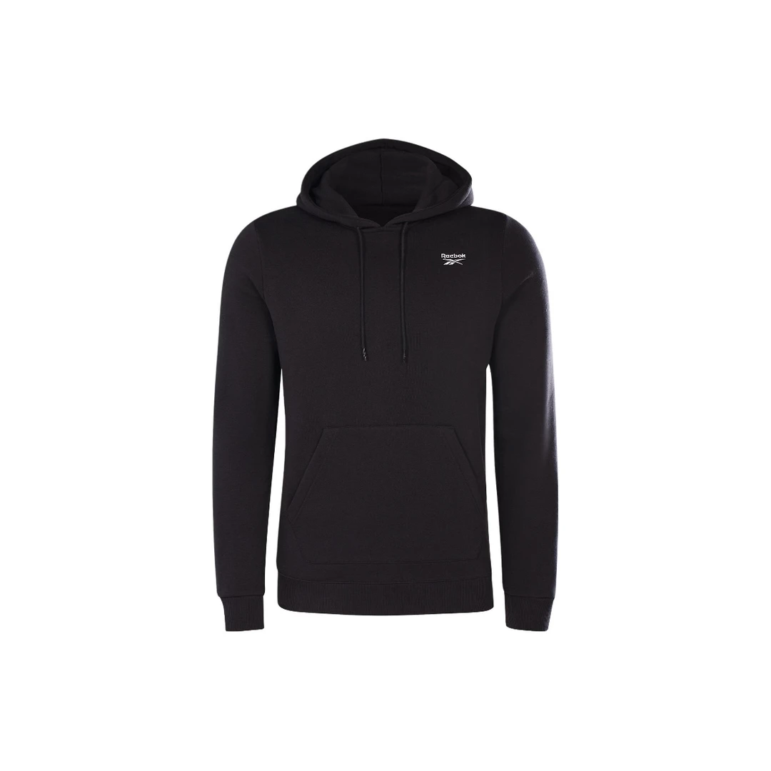 Reebok/锐步男款秋冬舒适经典小logo连帽卫衣GR9197黑色