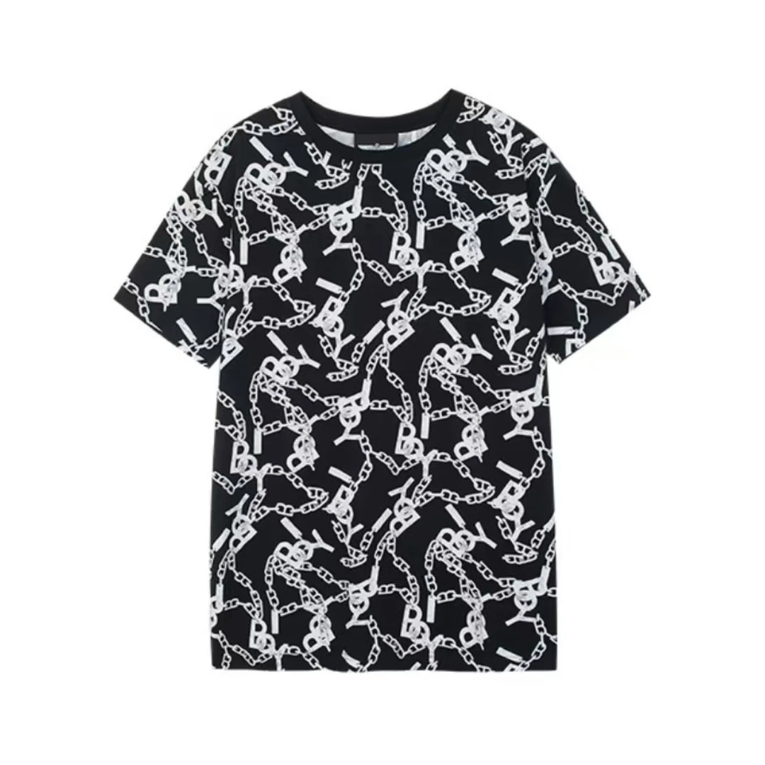 BOY LONDON  时尚休闲宽松印花圆领满印T恤 B211NC700502