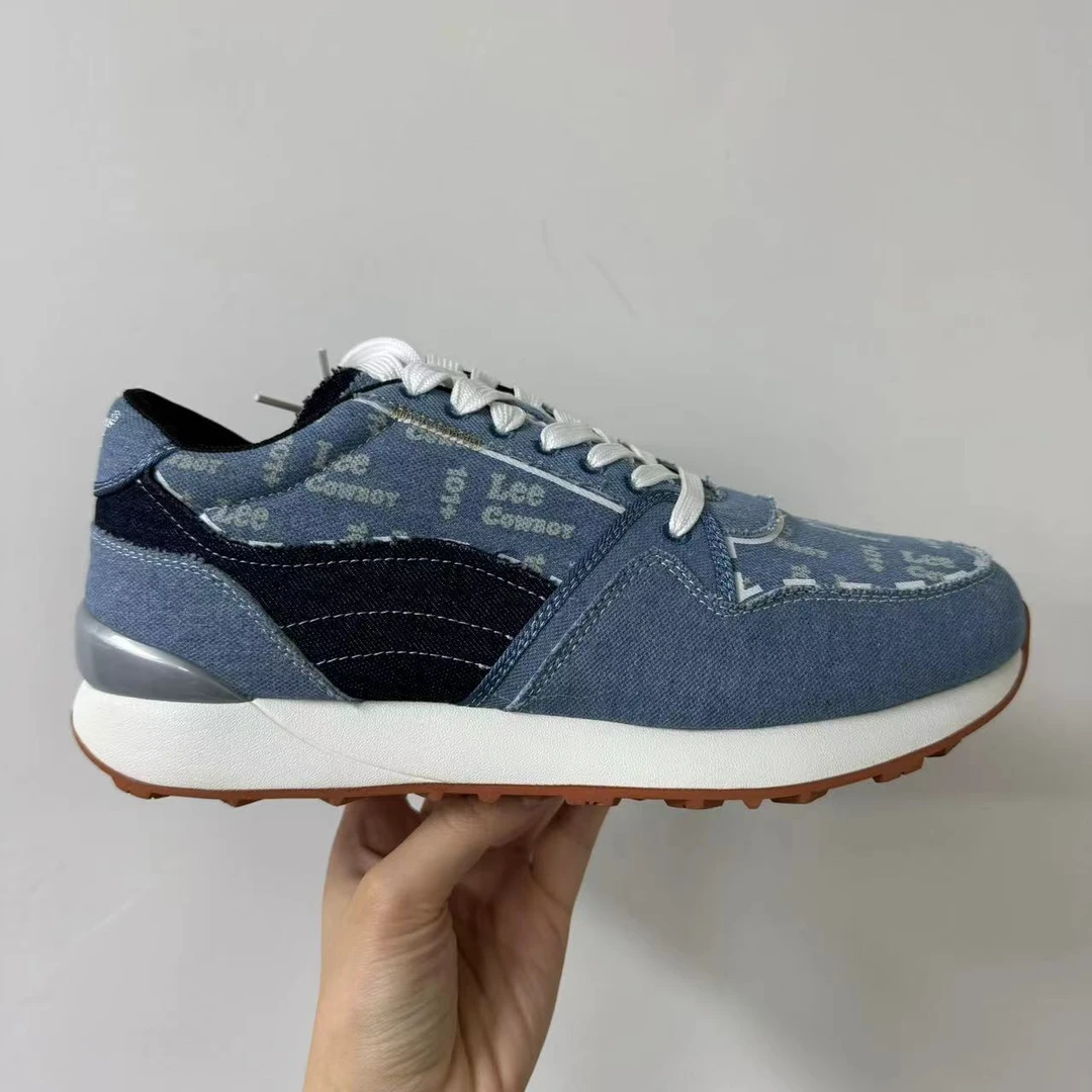 Lee 舒适时尚百搭轻便蓝色牛仔阿甘休闲鞋 L221MC007067