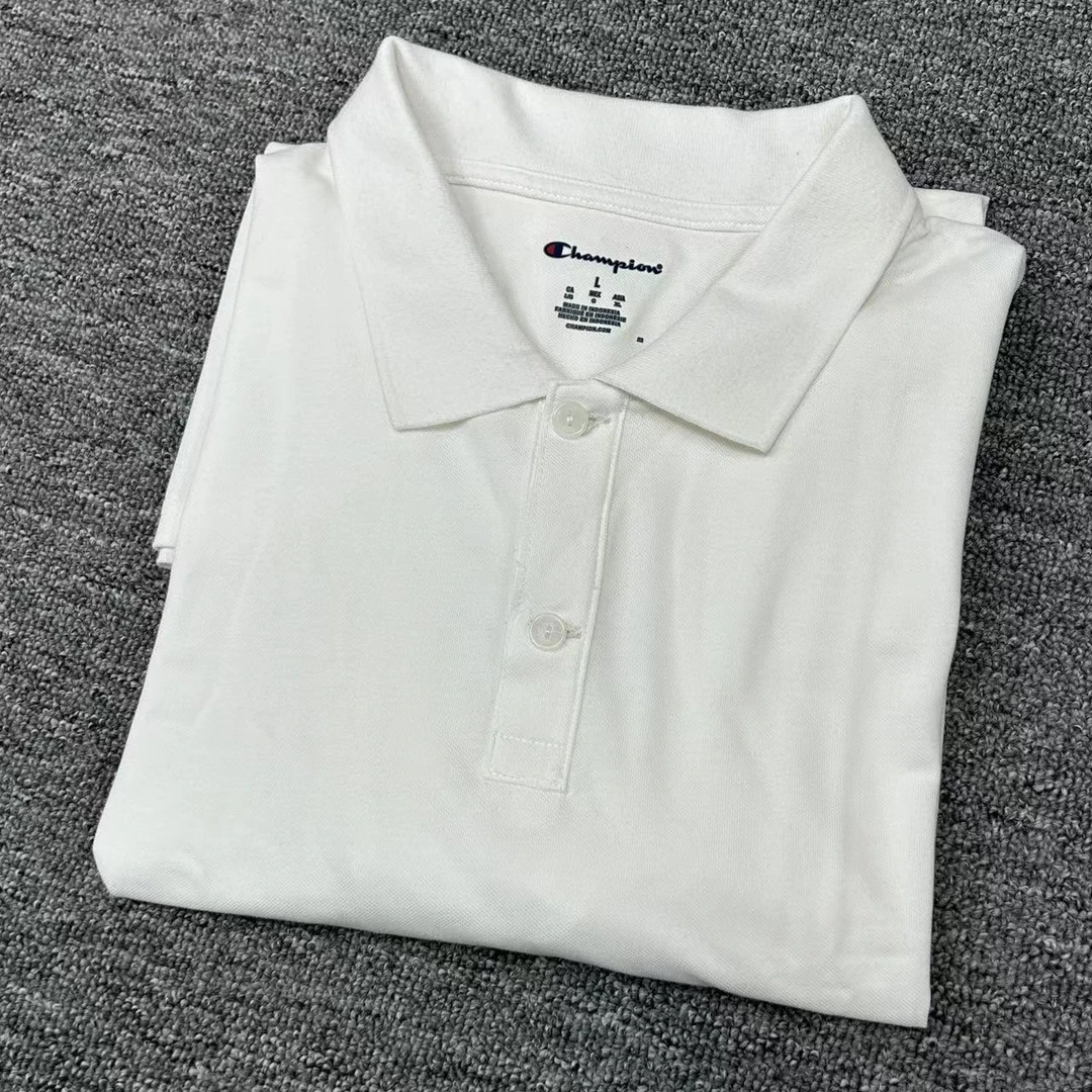 CHAMPION冠军 海外版纯色休闲短袖Polo衫T79189586