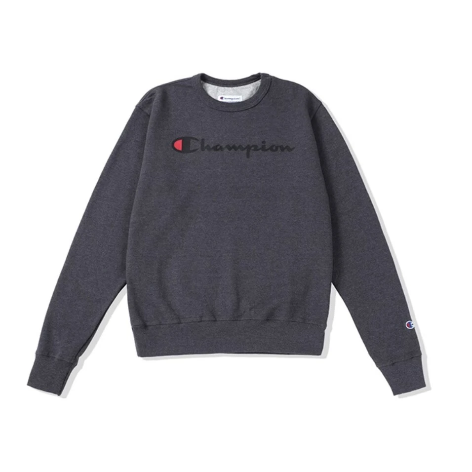 Champion/冠军 海外版深灰色休闲薄绒套头卫衣 GF88HY06794-0OC
