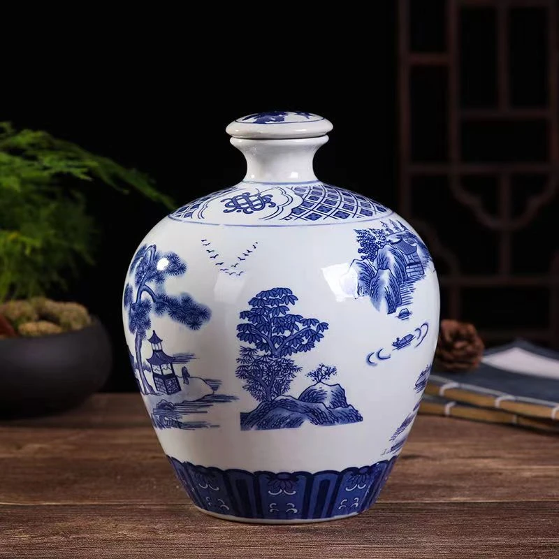 北国风光53度清香型纯粮白酒江南水乡1500ml坛装53%Vol