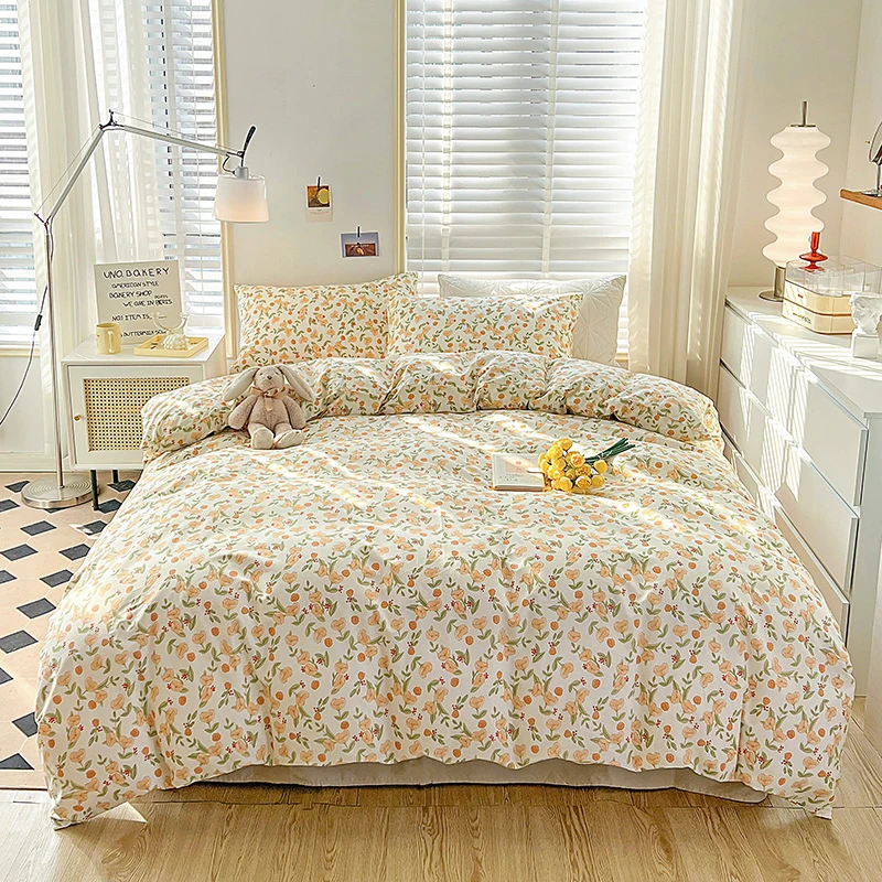 床上四件套纯棉100全棉1.8m床品套件床单被套宿舍三件套2米四件套