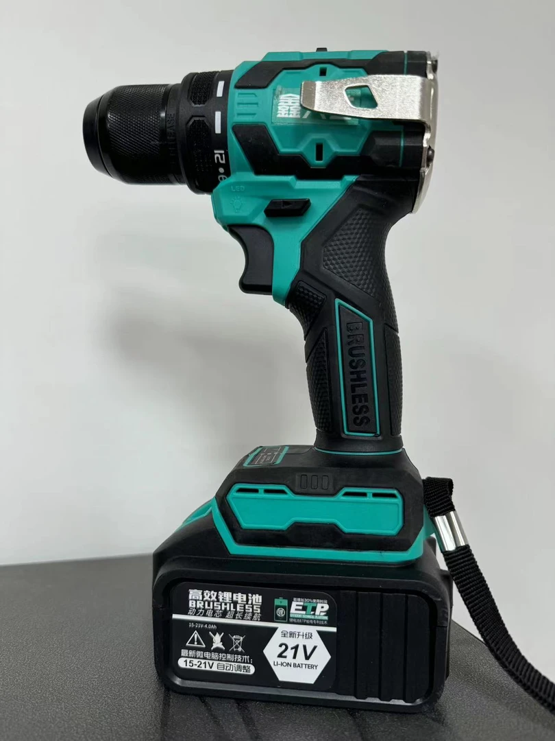 【工厂福利】【敲击纯铜无刷锂电手电钻】10节动力电池