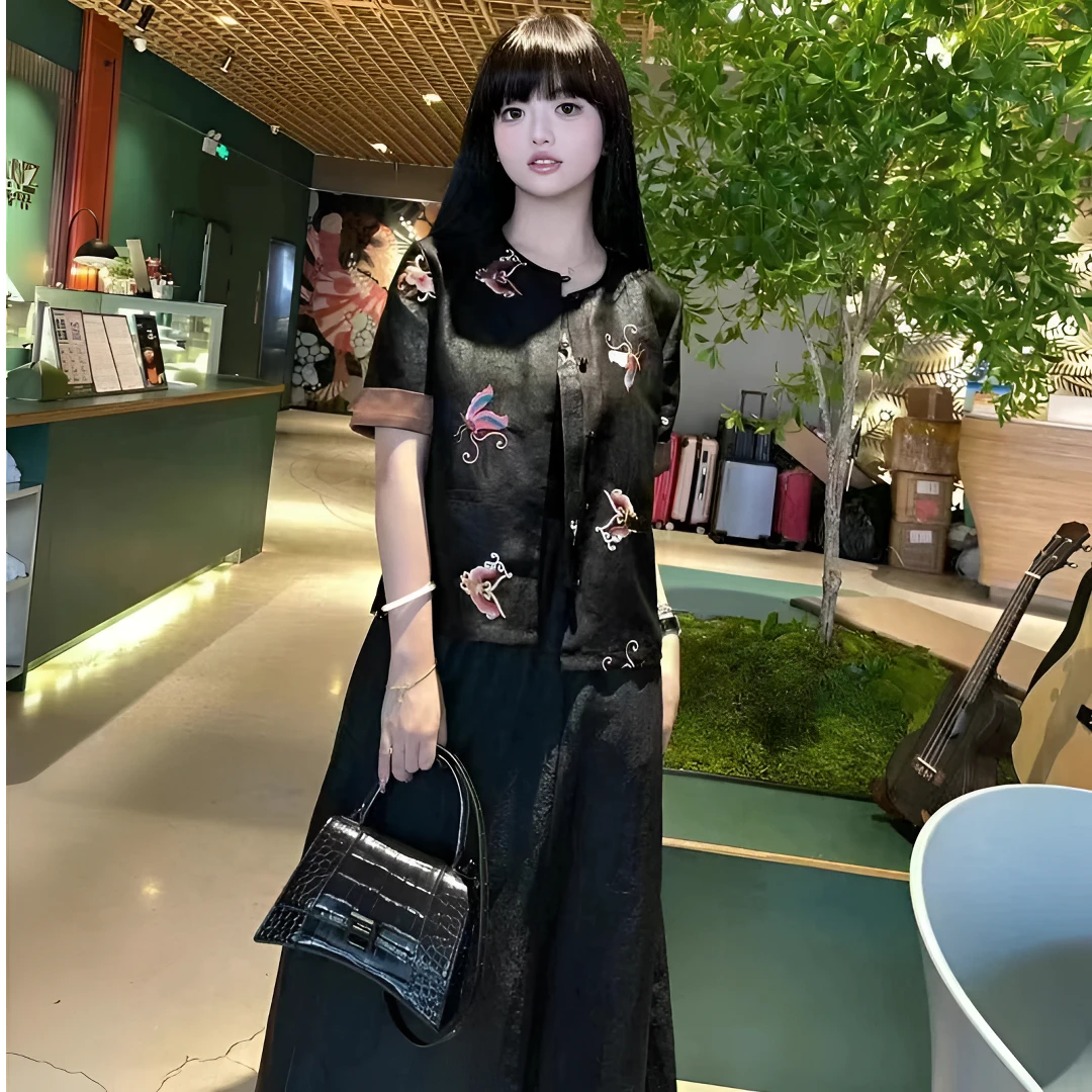 【娇欣专属】时尚轻奢显瘦国风香云纱系列