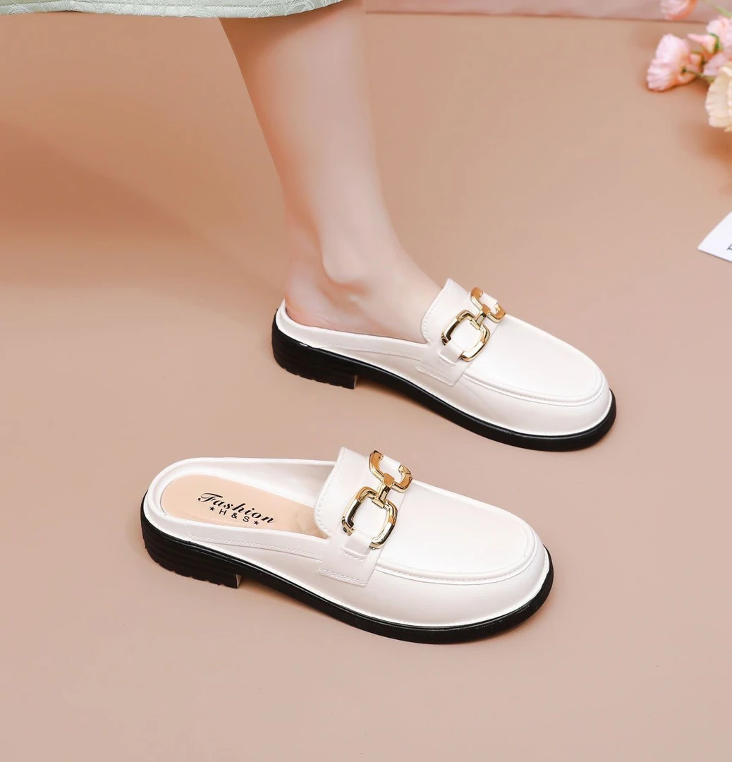 一脚蹬包头拖鞋女夏外穿夏季时尚厚底居家户外百搭半包女士凉拖鞋