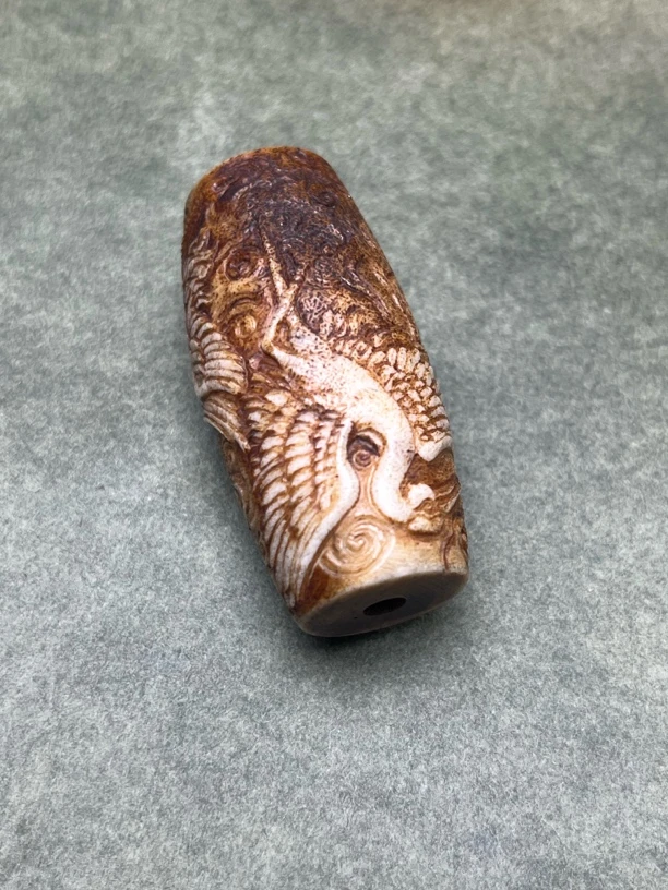 猛犸皮雕印第安元素挂坠