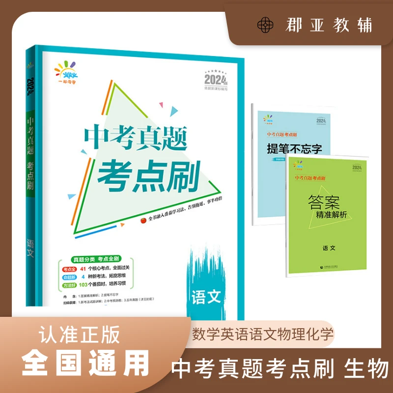 2024版53中考真题考点刷语文数学物理初中生精选复习辅导资料阅读