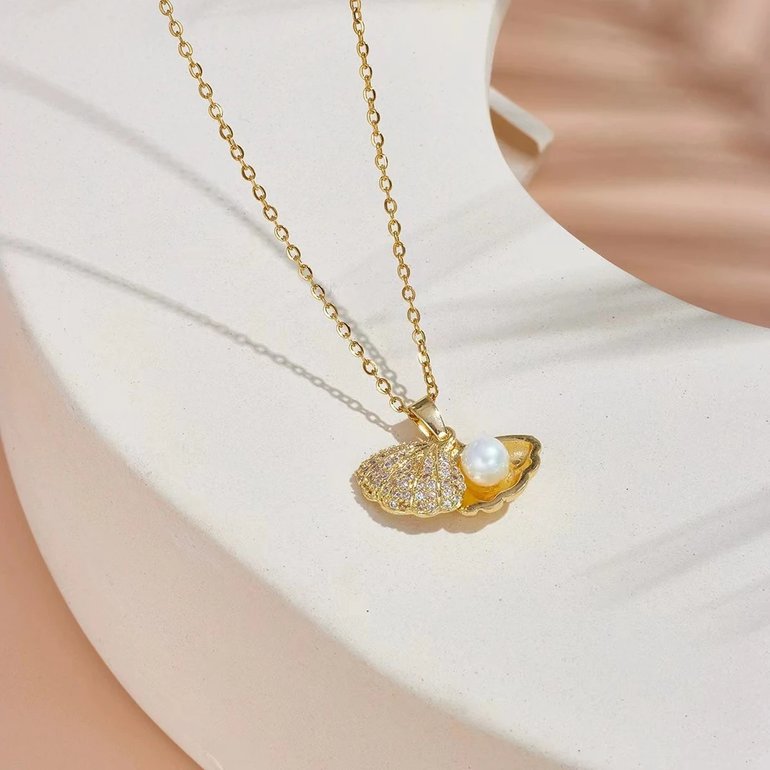 “一贝子”钛钢项链女ins风时尚轻奢简约百搭