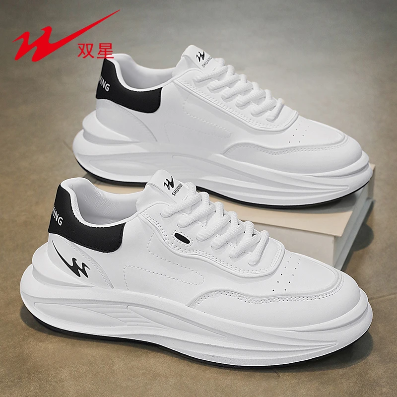 双星男鞋官方正品2025新款男生时尚小白鞋百搭潮流青少年运动板鞋