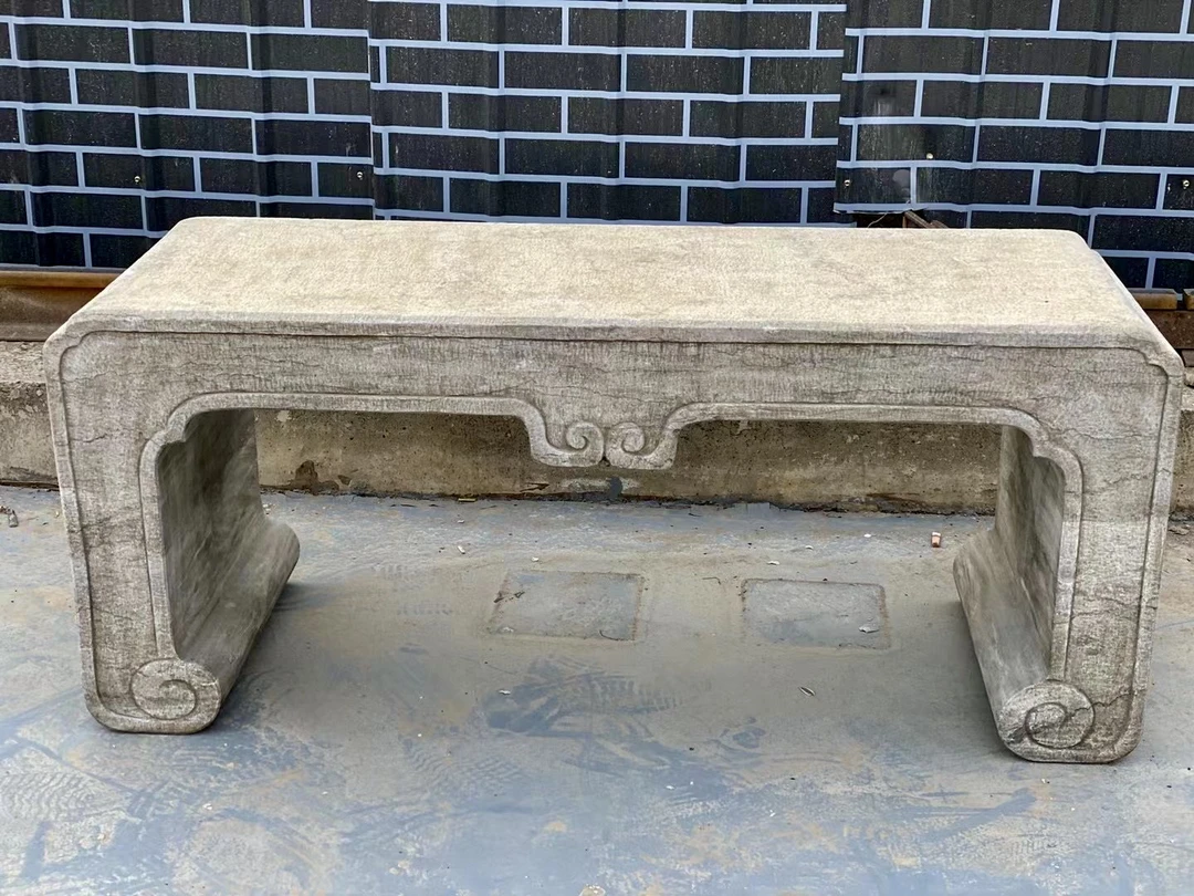 下卷石几，青石，长1.2米宽40高50