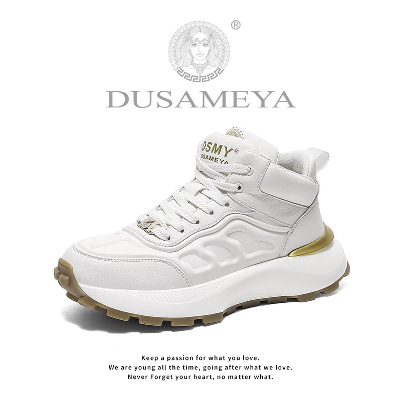 DUSAMEYA/杜莎米娅 秋冬新款马丁靴户外工装雅丹风厚底防滑增高鞋