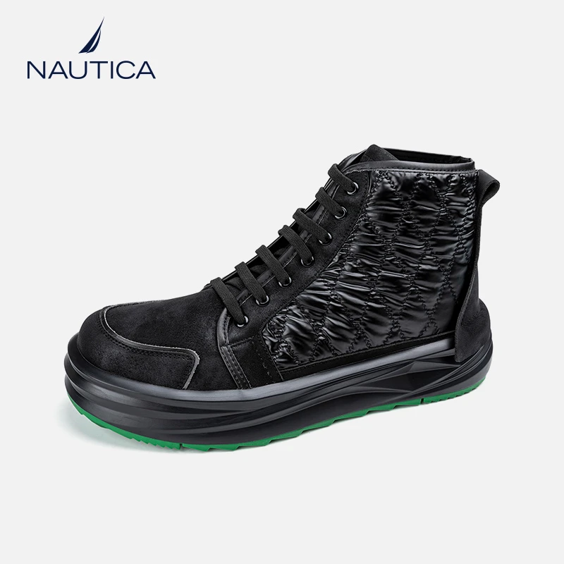 nautica/诺帝卡【小水抖音专属】潮鞋男士时尚百搭潮流英伦风高帮鞋