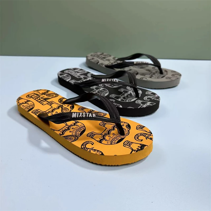 户外原装进口夏季外穿休闲人字拖鞋时尚沙滩夹脚厚底男士舒适