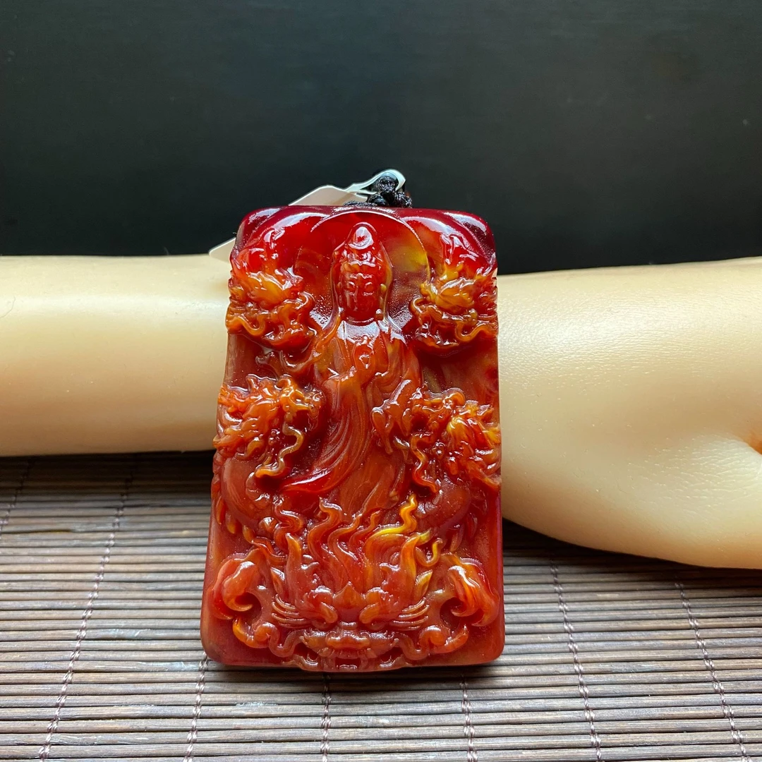 34号【粉丝福利】特色手工艺九龙观音牌吊坠