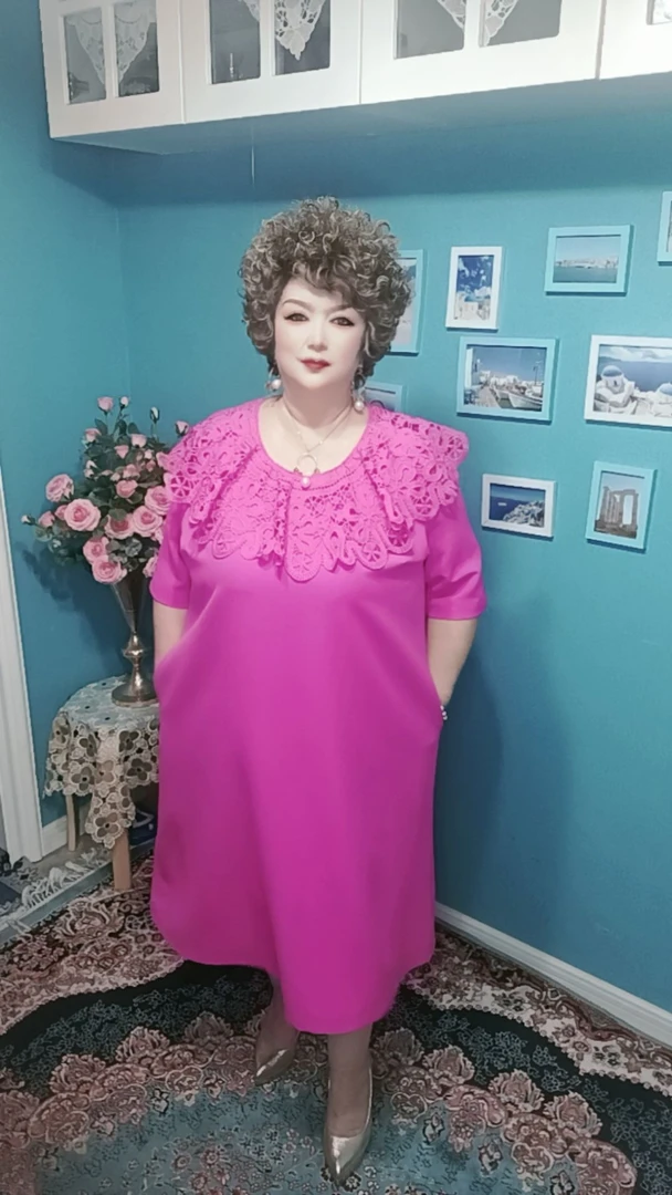 宽松连衣裙气质显瘦裙子时尚设计师中长款百搭长裙女士轻奢