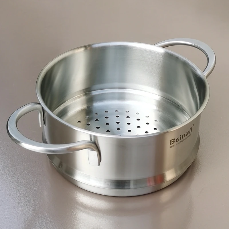 18/10不锈钢蒸笼蒸屉蒸架304加厚家用厨房蒸格可叠加通用蒸屉