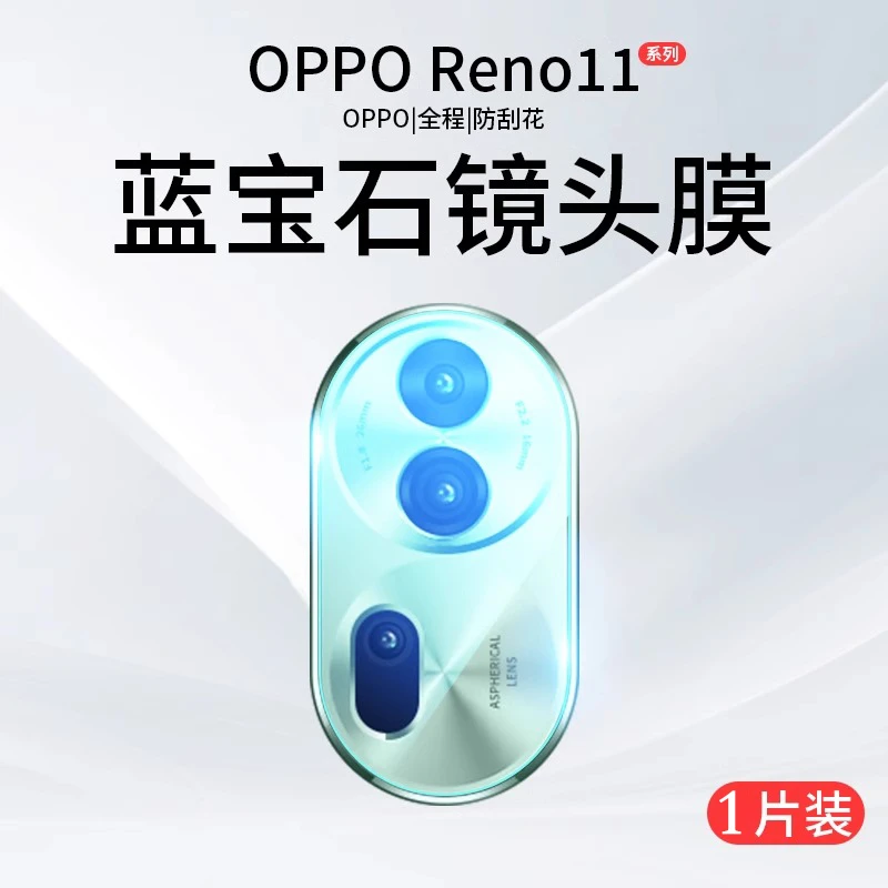 适用OppoReno11镜头膜高清摄像头膜Reno11pro全屏覆盖防刮钢化膜