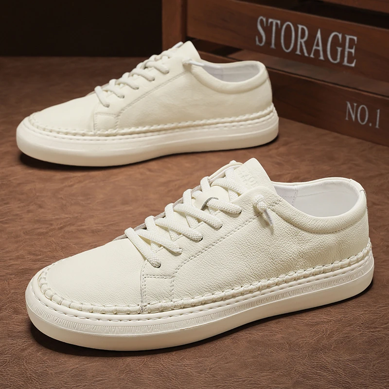 男鞋2024秋季新款百搭潮流潮牌时尚休闲板鞋耐磨防滑男士小白潮鞋