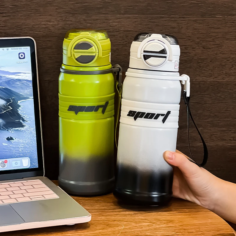 大迈双饮直饮防漏创意弹跳保温杯