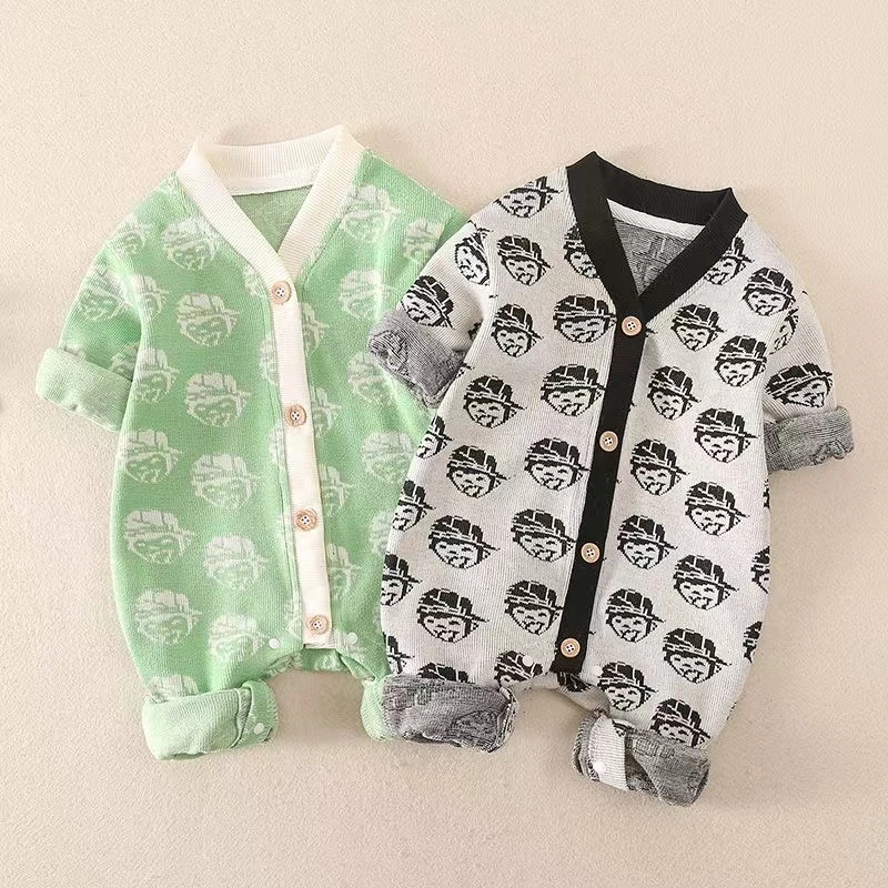 春秋新款满印小丑时尚洋气舒适单层男女宝宝婴儿幼儿衣服童装