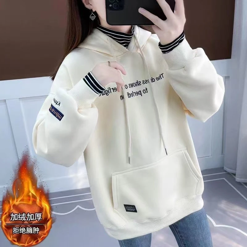 歌如虹品牌  时尚潮流均码加绒卫衣（314）