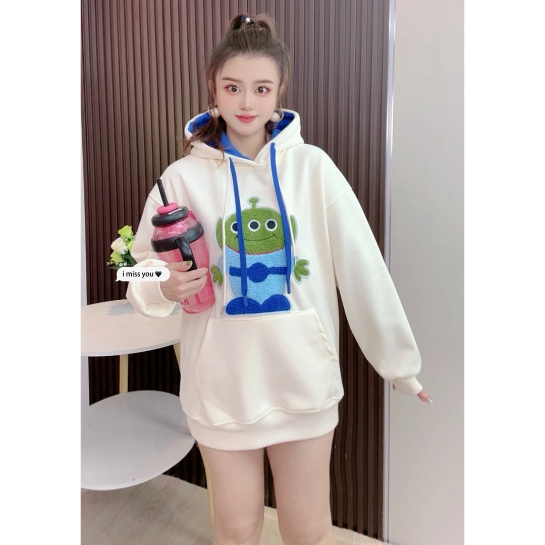 歌如虹品牌  时尚潮流均码加绒卫衣（135）