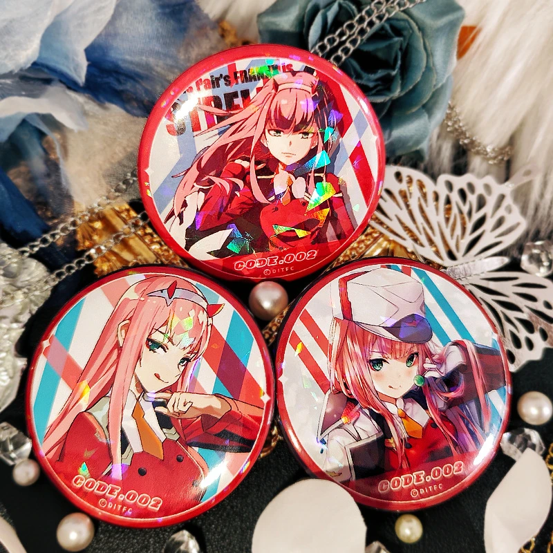 国家队02DARLING in the FRANXX 吧唧动漫周边马口铁二次元徽章