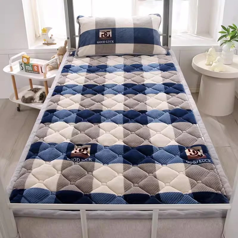 冬季保暖牛奶绒床垫软垫学生宿舍单人秋冬家用加绒毛毯床褥垫褥子