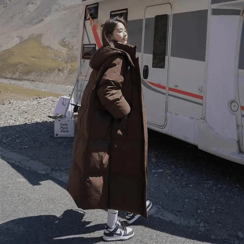 波司澄2024年新款羽绒羽绒服女长款过膝今年爆款炸街羽绒服衣冬季