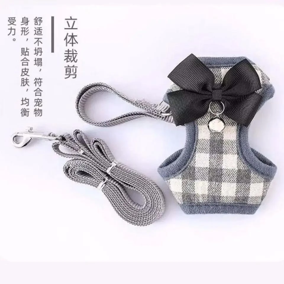 宠物用品项圈胸背带溜猫绳遛狗狗链子小奶猫幼猫小型犬猫咪牵引绳
