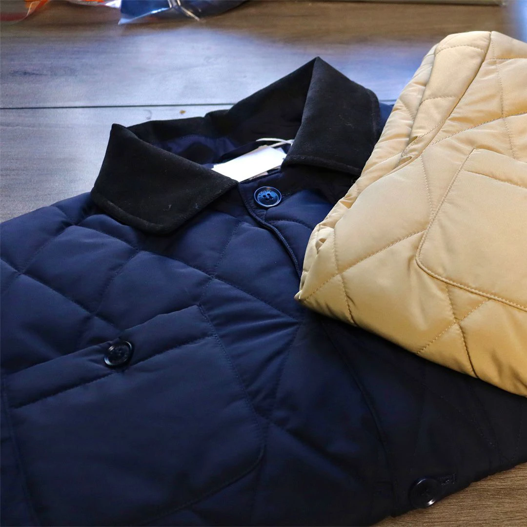 男装棉服洋气外套2024年秋冬季新款休闲时尚格纹外套 BH0689