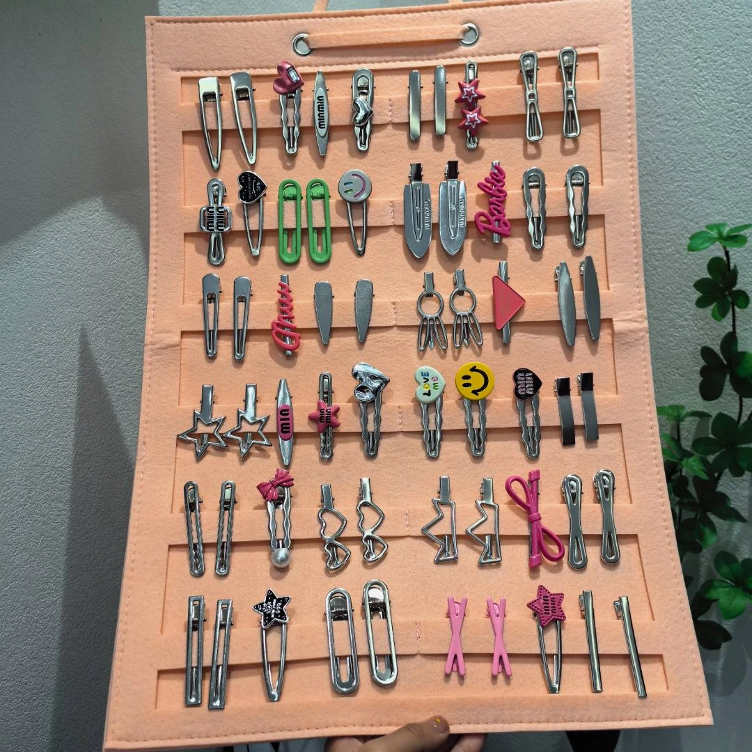 星星爱心发夹女侧边碎发刘海夹金属鸭嘴夹子甜酷少女发卡头饰